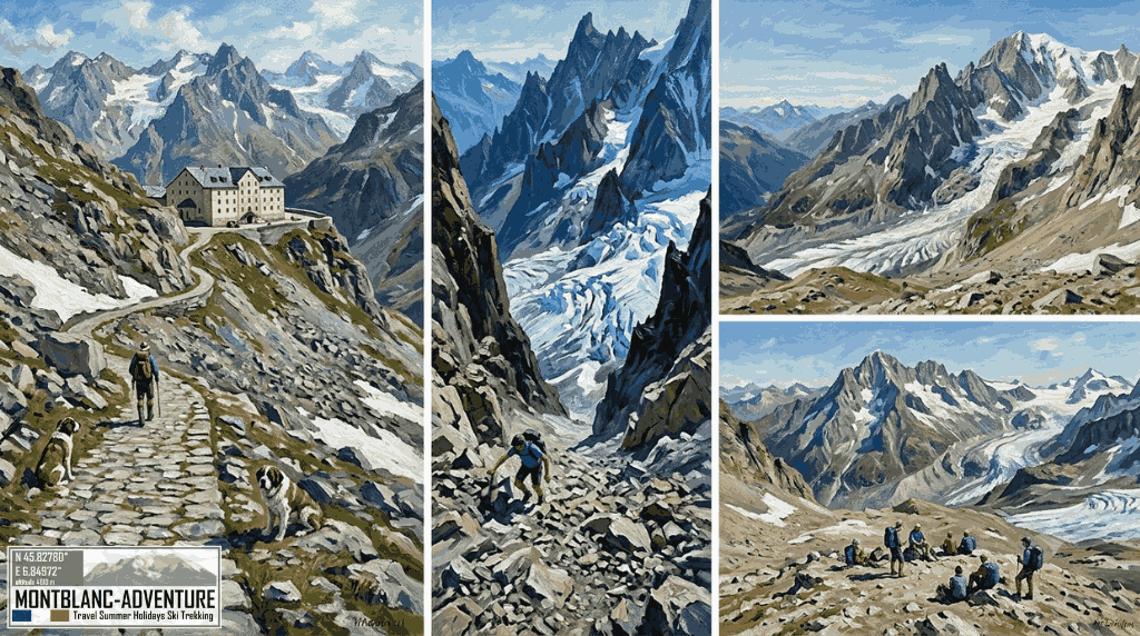 Vandring i Alperne – historiske bjergpas på Tour du Mont Blanc.